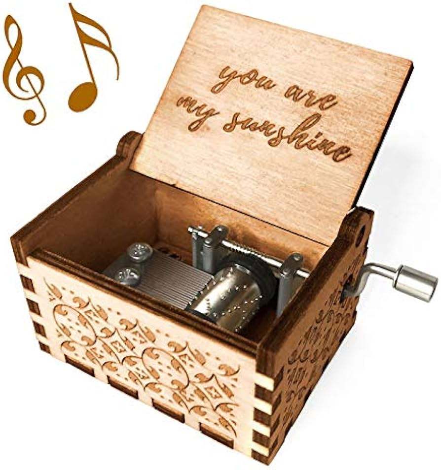 To My Daughter Wooden music box 65*51*42mm