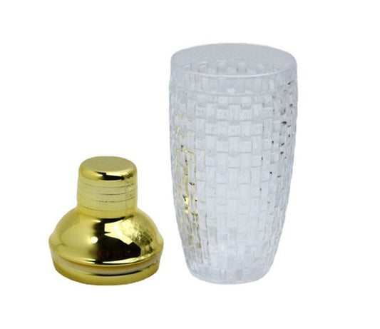 400ml Gold Lid Patterned Cocktail Shaker