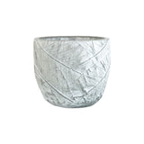 Mini White Cement Flowerpot - Nordic Design Style, Eco-Friendly, Round Shape, 11x11x9 CM