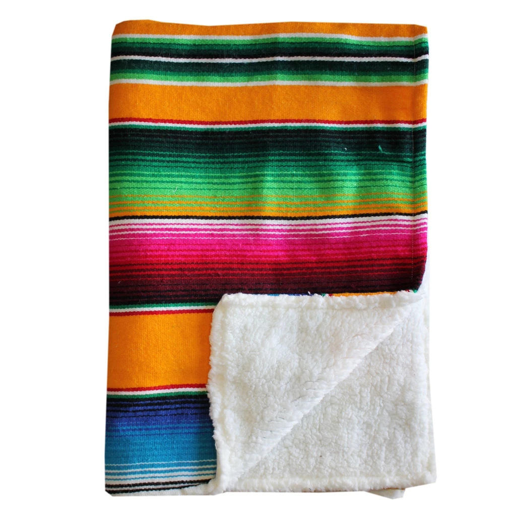 Mexican cotton Serape Baby Blanket