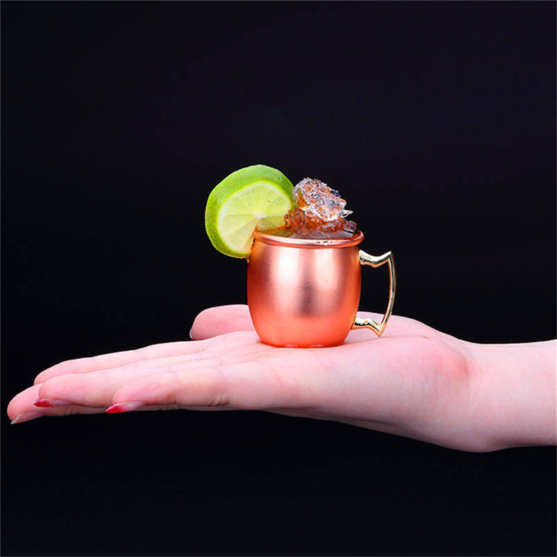 Moscow Mule Barrell Copper Plated Cups Rosegold 60ml Smooth