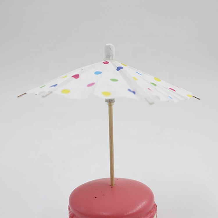 Factory Direct Sales Party Wooden Umbrella Eco-friendly Drink Umbrellas Picks