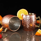 Moscow Mule Barrell Copper Plated Cups Rosegold 60ml Hammered