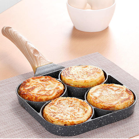 Thickened non stick 2/4 hole frying pan