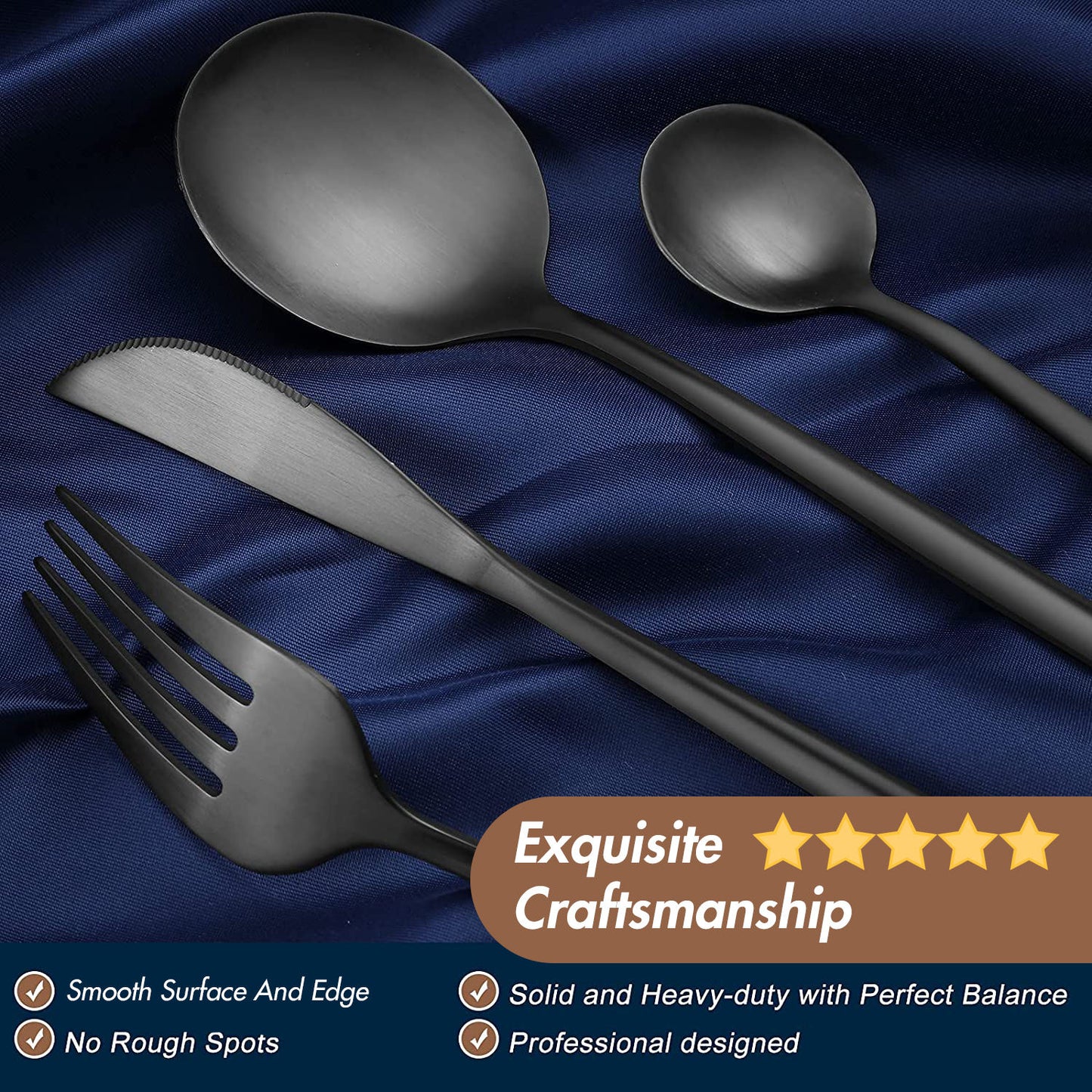 Portugal-Black Cutlery Set