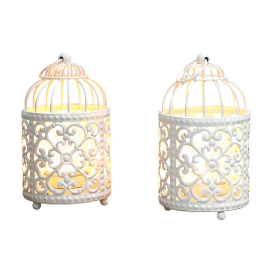 Birdcage Metal Tealight Hanging Birdcage Lantern Vintage Decorative Centerpieces of Wedding & Party Christmas