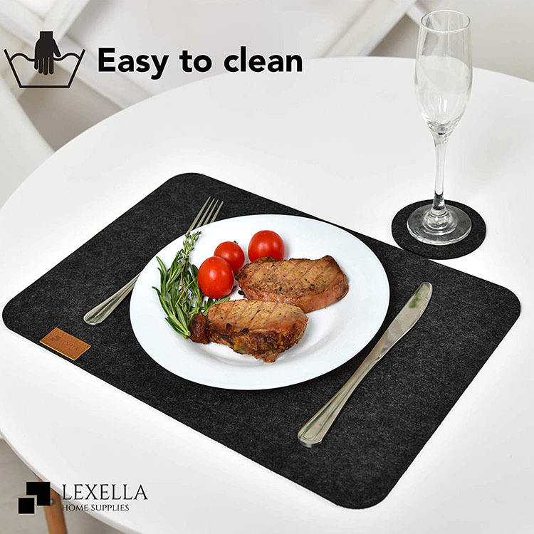 Heat-resistant table mats sets placemat cork place mats