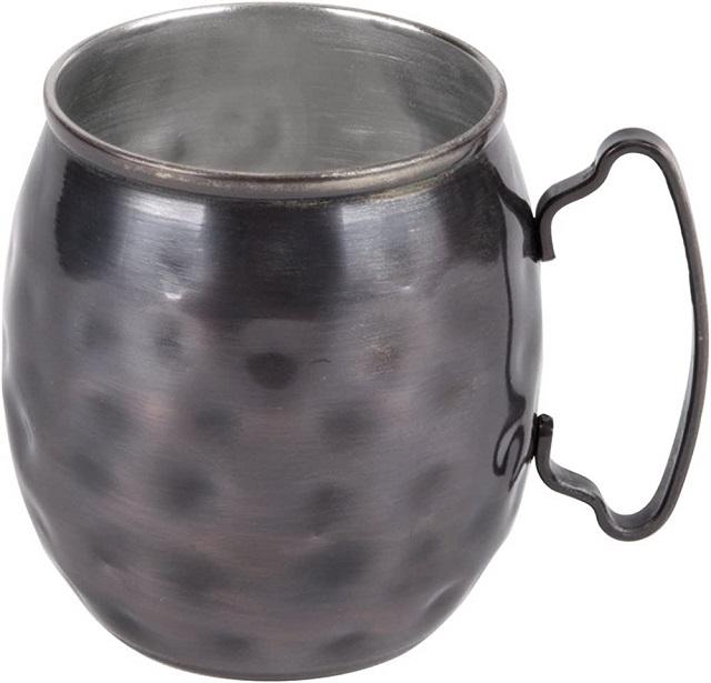 Moscow Mule Barrell Copper Plated Cups Black 500ml