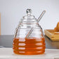 Clear 250ml Glass Honey Jar with Dipper