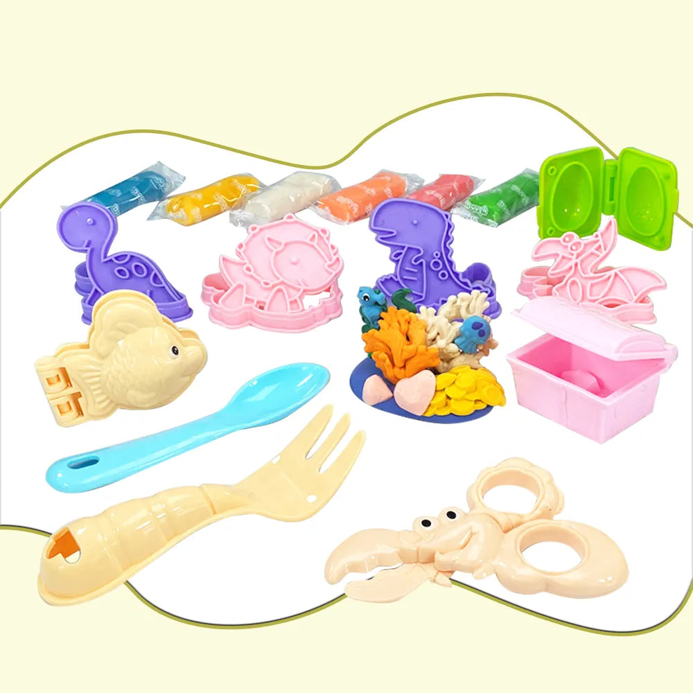 Children's Color Clay Set - 12 Colors, Safe & Non-toxic, Educational Plasticine Toys