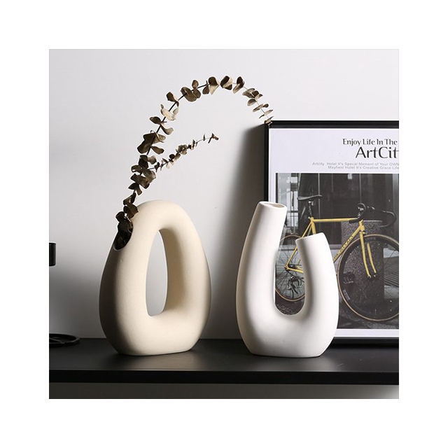 Northern Europe Embryo Vase Ceramic Home Lving Room Decoration Unique Gift Ceramic Vase for Home DecorHot sale products