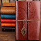 Vintage PU Leather Cover Loose Leaf Blank Journal Notebook travel Spiral Notebook