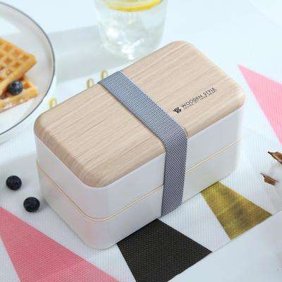 2 layered Bento lunch box with cutlery