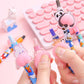 36pcs display box packing cartoon pressure reduced gel pen with cute soft hip