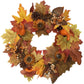 Chrysanthemum pumpkin Berry Maple Leaf Wreath?43CM