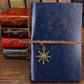 Vintage Leather writing notebook refillable paper diary