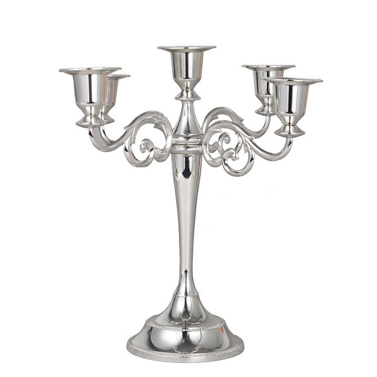 Gold Metal Candle Holder Set of 3 ( 23cm;28cm;33cm High)