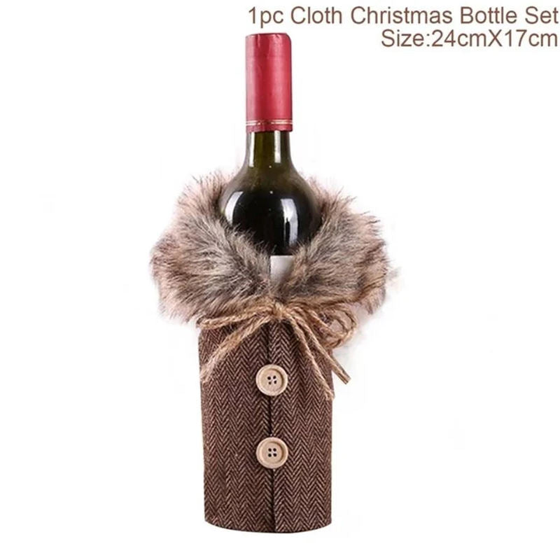 Christmas Wine Bottle Cover