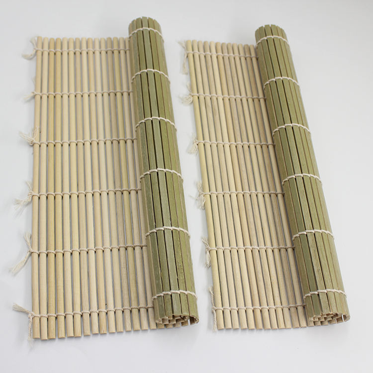 New Popular Healthy Sushi Roll Food-grade Bamboo Sushi Rolling Mat Custom Size Sushi Roll Making Kit for Home