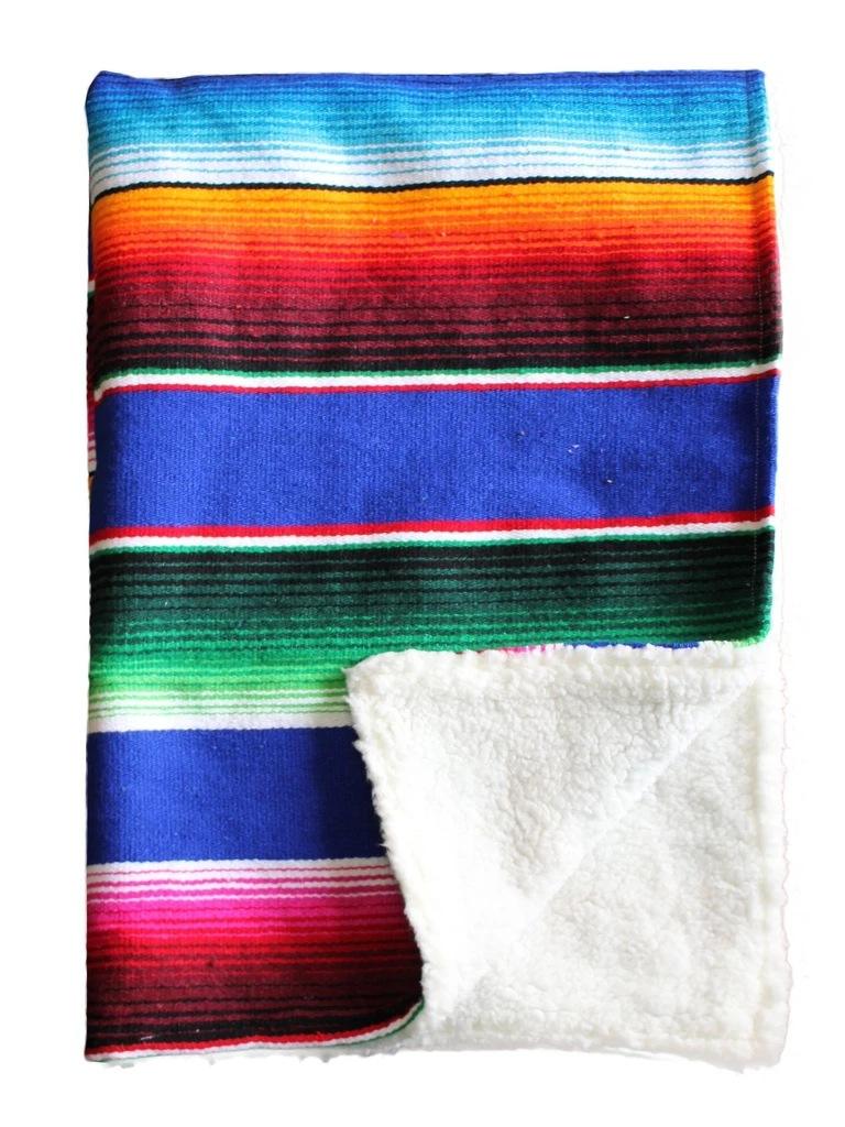 Mexican cotton Serape Baby Blanket