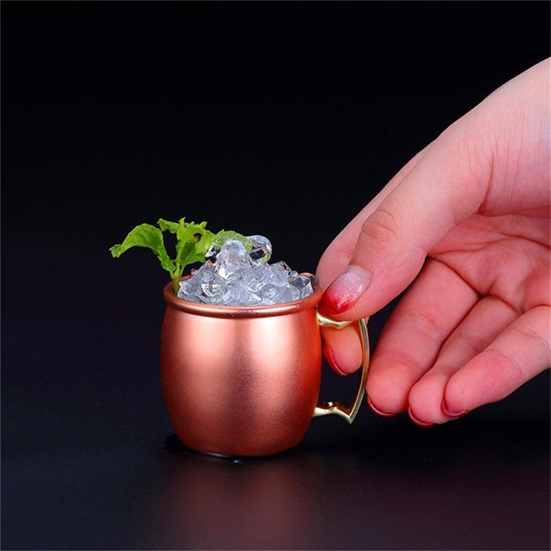 Moscow Mule Barrell Copper Plated Cups Rosegold 60ml Smooth