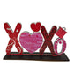 wooden decoration new love heart Cupit kiss me party creative wood valentines gnomes ornaments