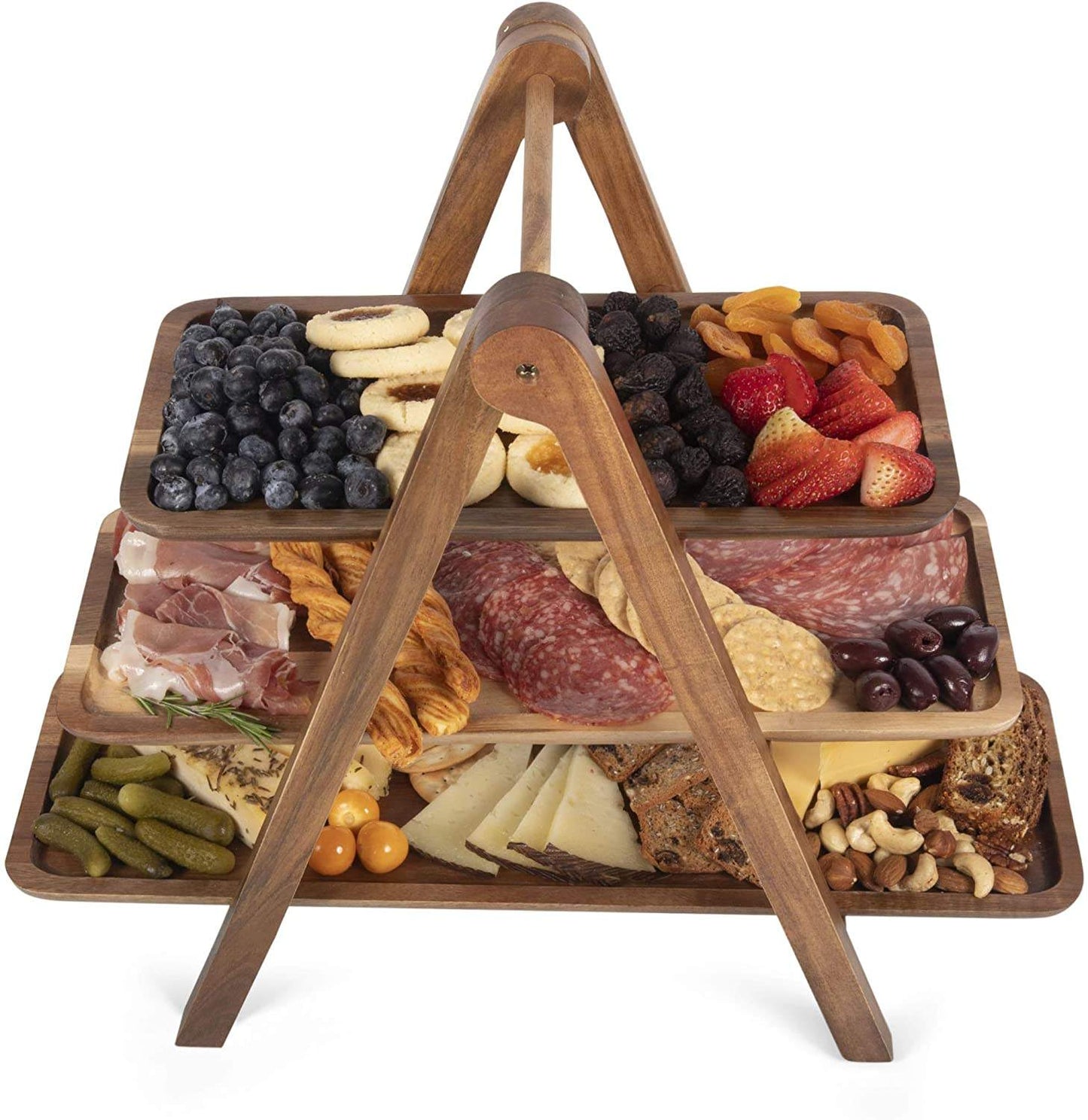 3 Tiered Serving Ladder - Charcuterie Boards - Wood Serving Platters