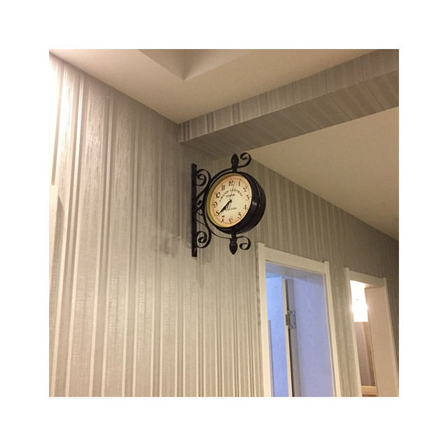 Double-sided wall clock