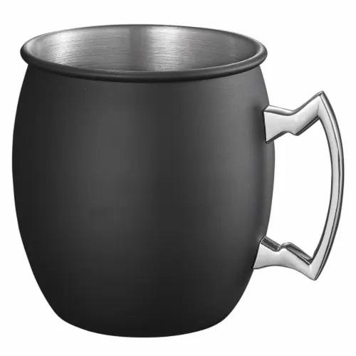 Moscow Mule Barrell Copper Plated Cups Black 500ml