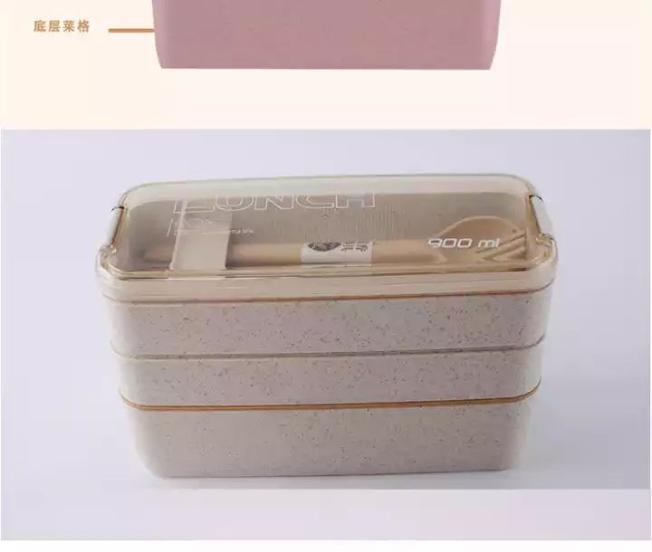 Triple Wheat Sustainable lunch box Pink 900ml