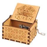 Queen Theme Wooden music box 65*51*42mm