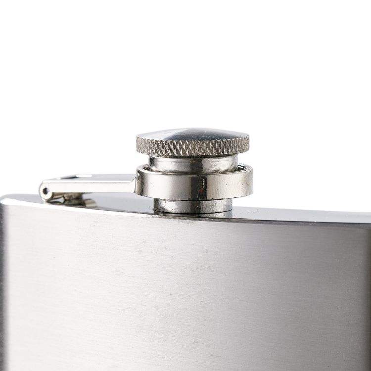 Silver Mini Hip Flask - Vintage Design, 304 Stainless Steel, 1 to 18oz Capacity