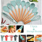 Nonstick Foodgrade Silicone & BambooTongs