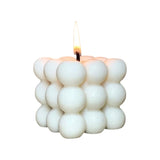 White English Pear 328g Bubble Cube Candle