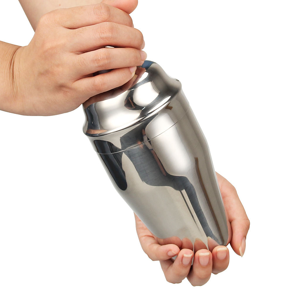 Cocktail Shaker Bartender Kit - Stainless Steel Shaker, Available in Silver, 10.5x10.5x22.7 cm Package, 0.550 kg Weight