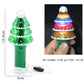 Christmas Santa Claus Glowing Wand Spinning Stick Snowman Santa Christmas Tree Light Up Toys 5 Lights