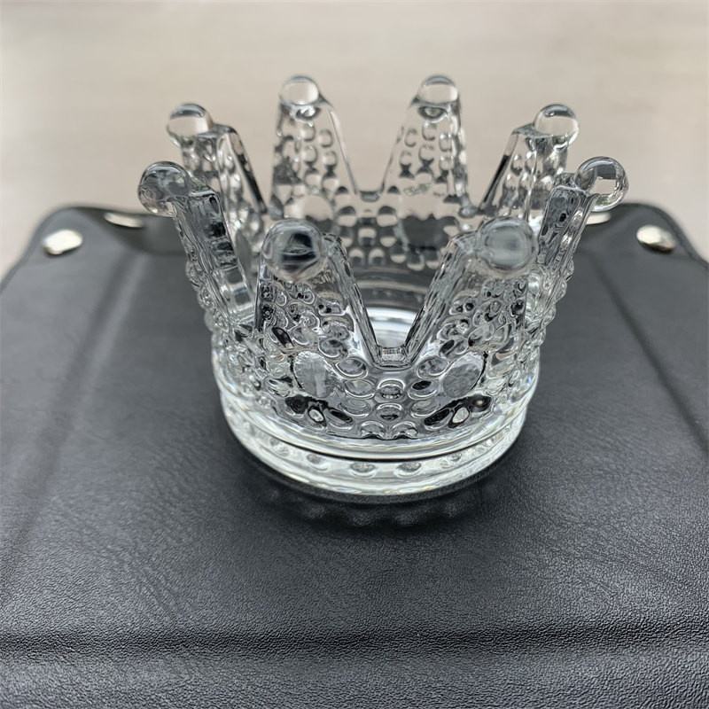 5# Glass crown gold