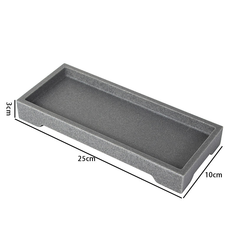 Modern Slate sandstone resin hard soap tray grey