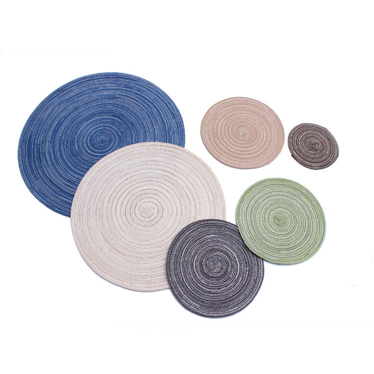 cotton placemat round coaster centerpiece place mat