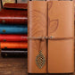 Vintage PU Leather Cover Loose Leaf Blank Journal Notebook travel Spiral Notebook