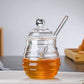 Clear 250ml Glass Honey Jar with Dipper