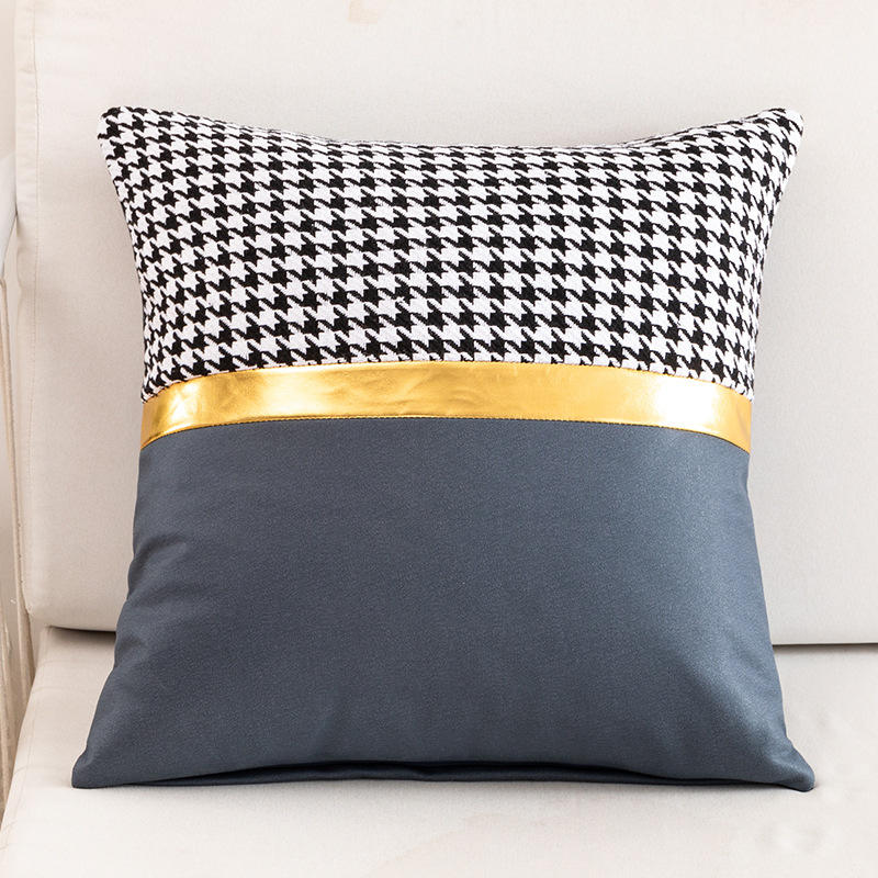 European Style Solid Plaid Cushions