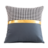 European Style Solid Plaid Cushions