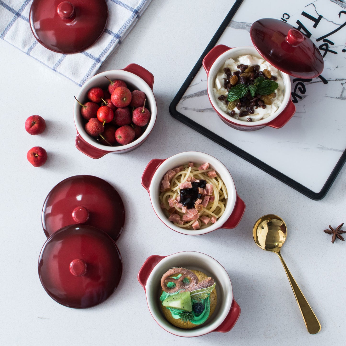 Mini casserole Bowl Red