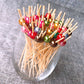 Bamboo Cocktail Picks Decorative Pearl Beads Bamboo Cocktail Skewers