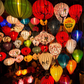 40cm,apricot Diamond Silk Lantern