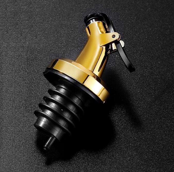 Gold oil & wine pourer