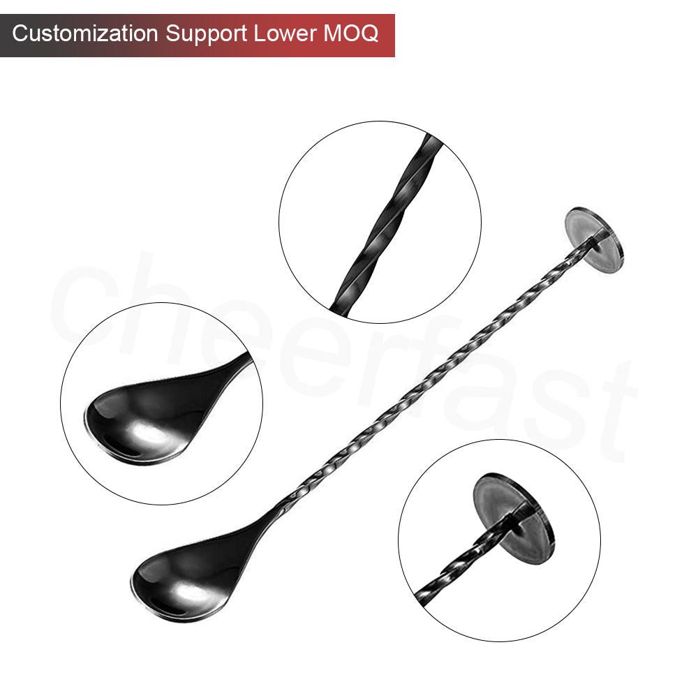 27.5 cm black  mixing spoon