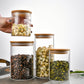 300ml Cylinder storage jar with bamboo lid