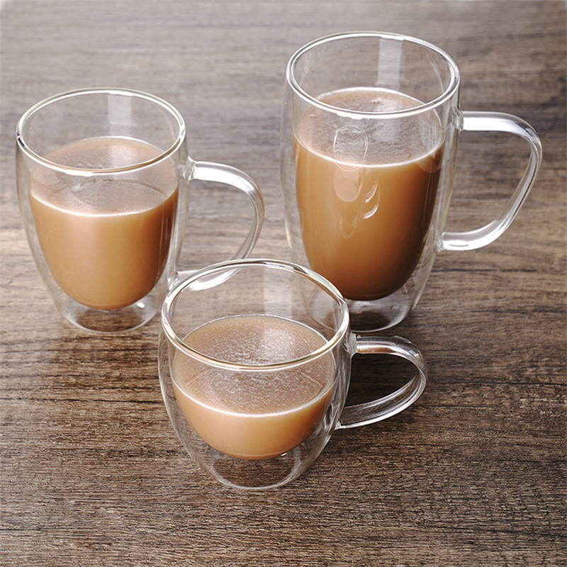 250ml Coffee Bullet Glass - Heat-Resistant Double Wall Borosilicate Espresso Shot Glass